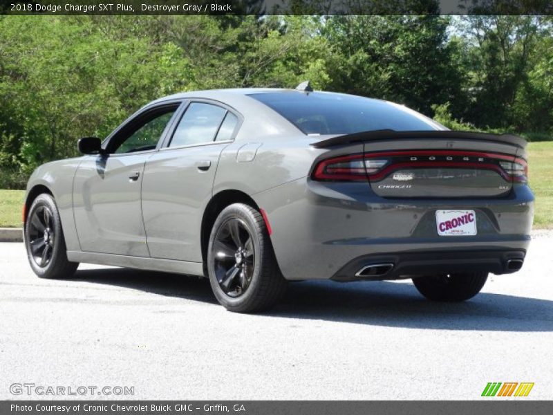 Destroyer Gray / Black 2018 Dodge Charger SXT Plus