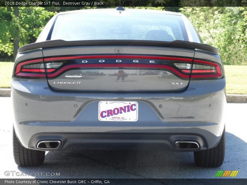 Destroyer Gray / Black 2018 Dodge Charger SXT Plus