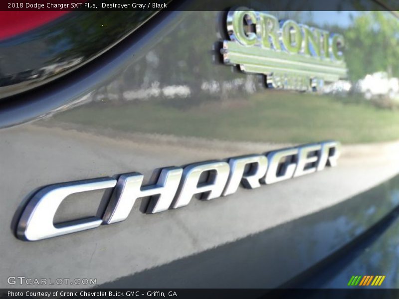 Destroyer Gray / Black 2018 Dodge Charger SXT Plus
