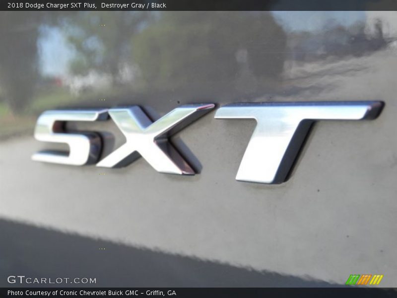 Destroyer Gray / Black 2018 Dodge Charger SXT Plus