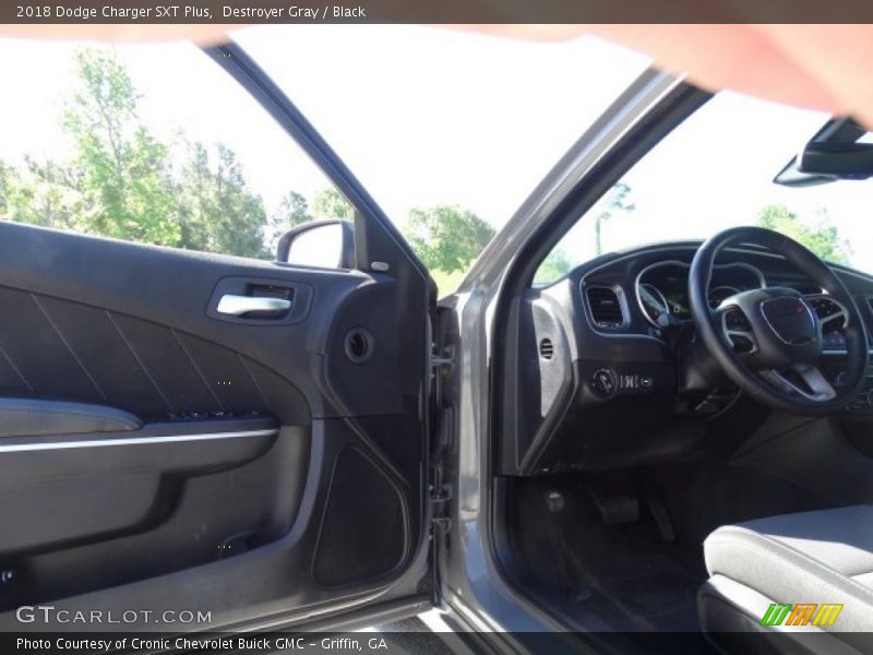 Destroyer Gray / Black 2018 Dodge Charger SXT Plus
