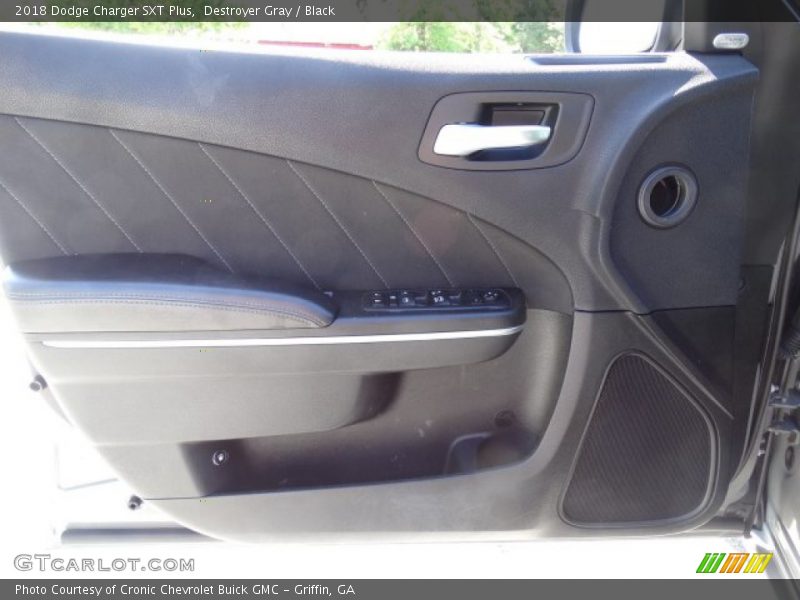 Destroyer Gray / Black 2018 Dodge Charger SXT Plus