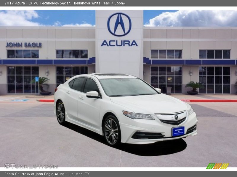 Bellanova White Pearl / Ebony 2017 Acura TLX V6 Technology Sedan