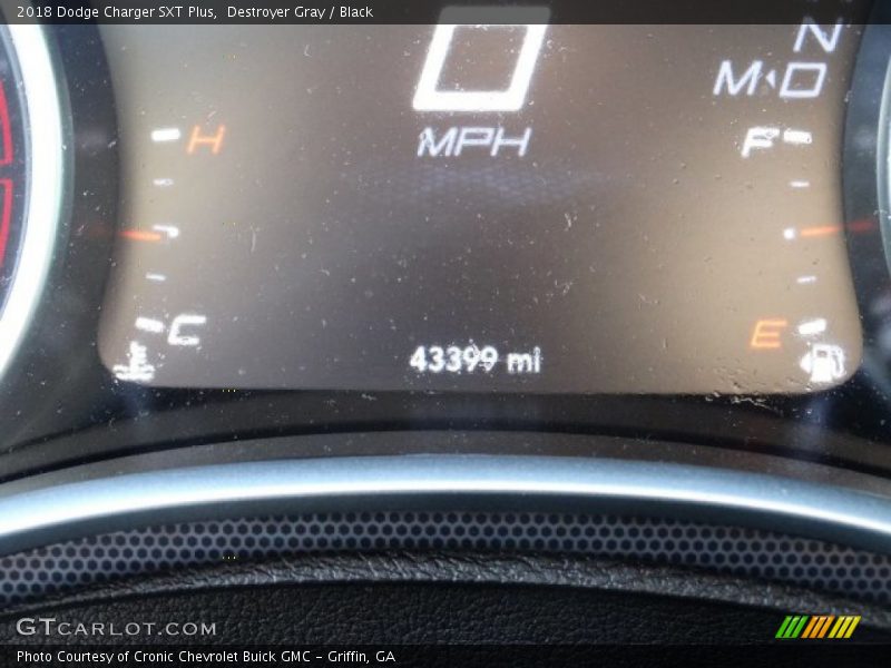 Destroyer Gray / Black 2018 Dodge Charger SXT Plus