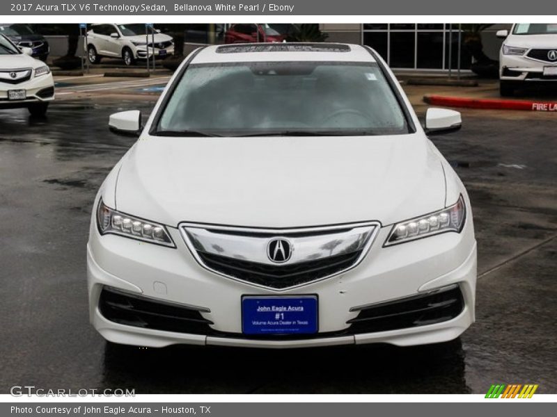 Bellanova White Pearl / Ebony 2017 Acura TLX V6 Technology Sedan