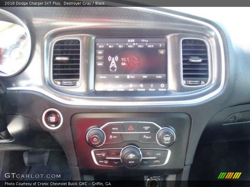 Destroyer Gray / Black 2018 Dodge Charger SXT Plus