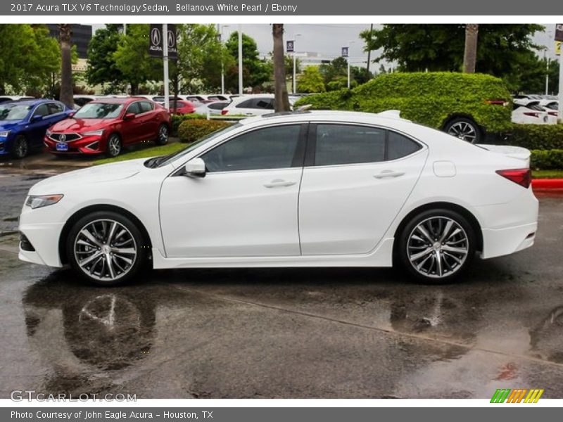 Bellanova White Pearl / Ebony 2017 Acura TLX V6 Technology Sedan
