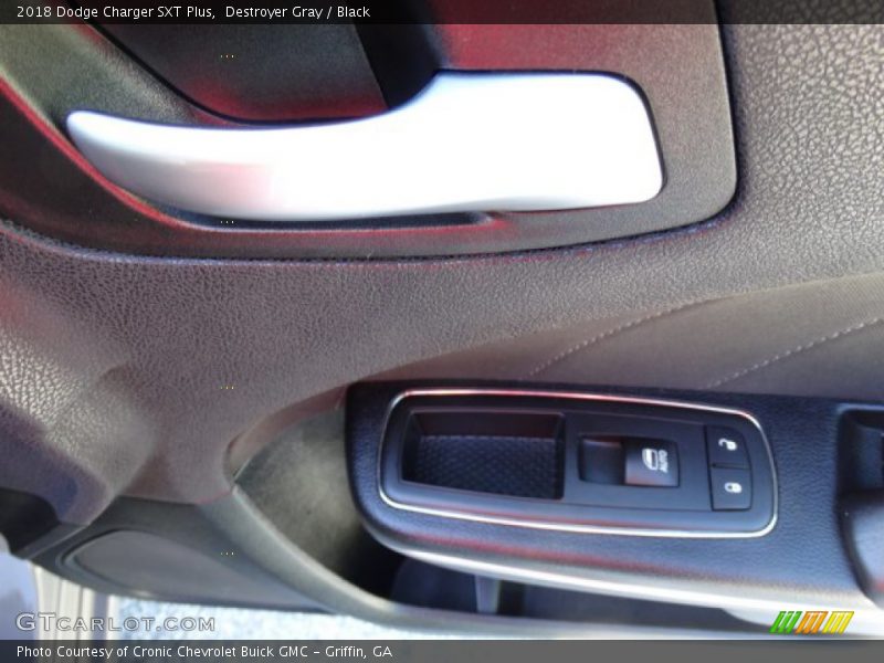 Destroyer Gray / Black 2018 Dodge Charger SXT Plus