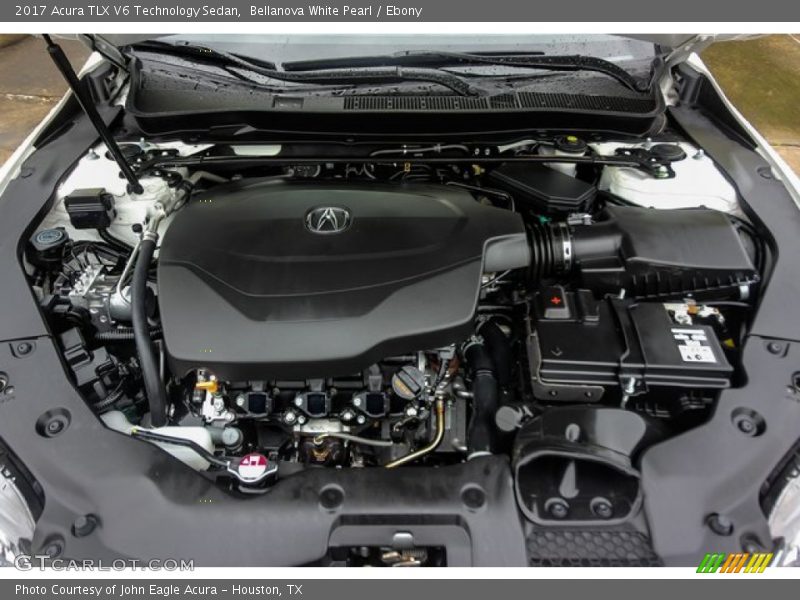 Bellanova White Pearl / Ebony 2017 Acura TLX V6 Technology Sedan