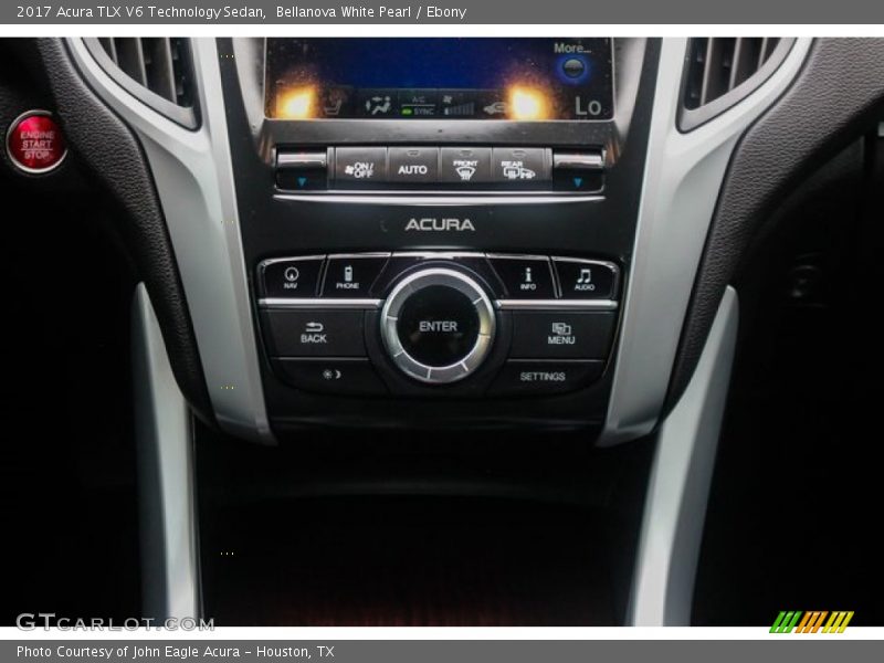 Bellanova White Pearl / Ebony 2017 Acura TLX V6 Technology Sedan
