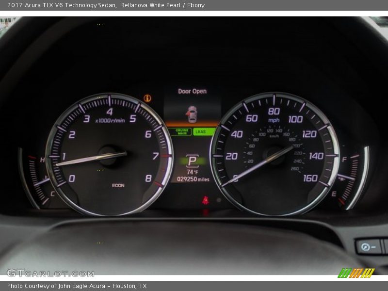 Bellanova White Pearl / Ebony 2017 Acura TLX V6 Technology Sedan