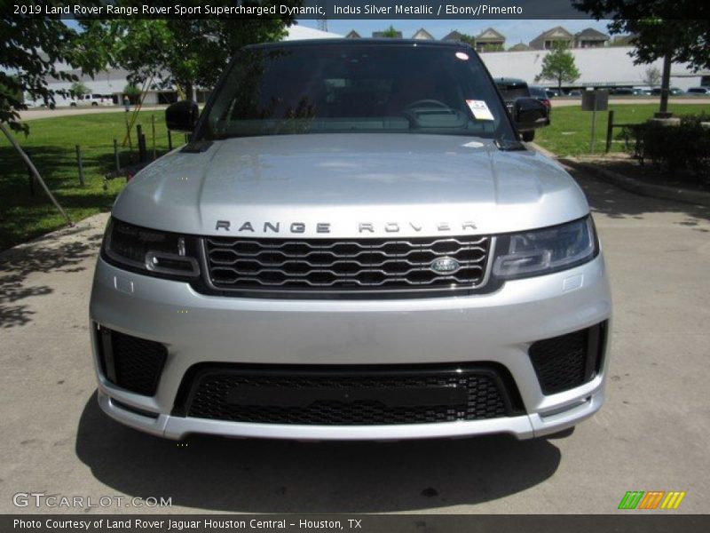 Indus Silver Metallic / Ebony/Pimento 2019 Land Rover Range Rover Sport Supercharged Dynamic