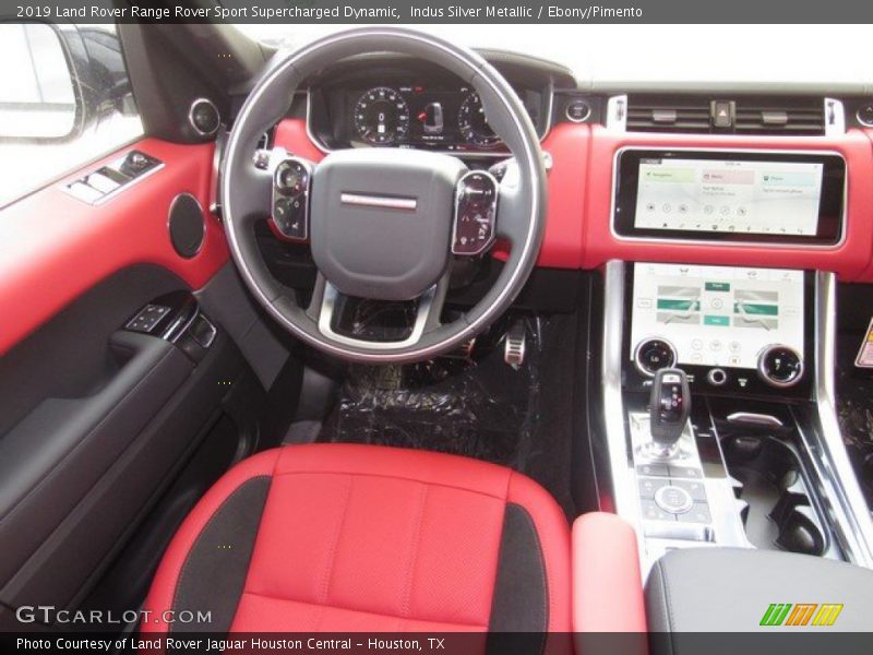Indus Silver Metallic / Ebony/Pimento 2019 Land Rover Range Rover Sport Supercharged Dynamic