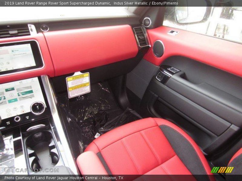 Indus Silver Metallic / Ebony/Pimento 2019 Land Rover Range Rover Sport Supercharged Dynamic