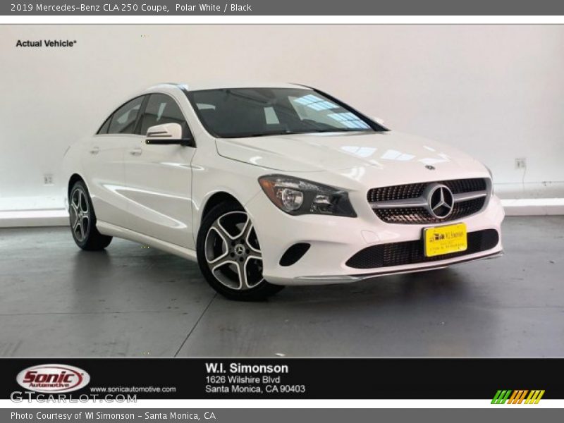 Polar White / Black 2019 Mercedes-Benz CLA 250 Coupe