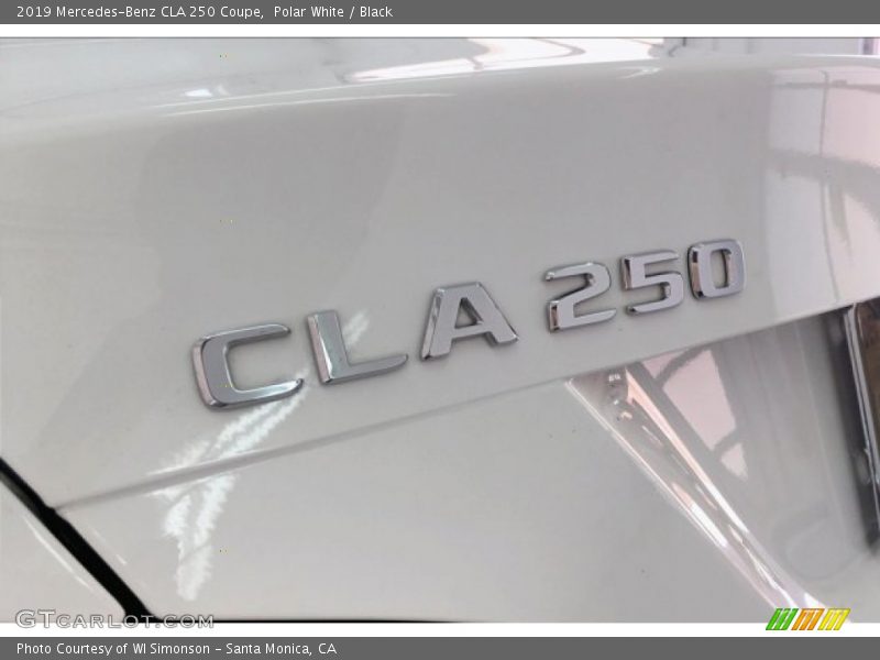 Polar White / Black 2019 Mercedes-Benz CLA 250 Coupe