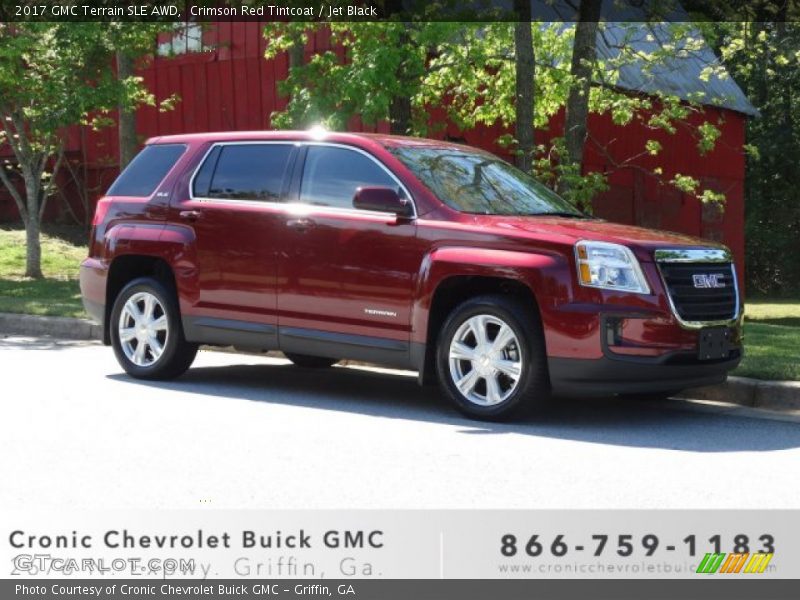 Crimson Red Tintcoat / Jet Black 2017 GMC Terrain SLE AWD