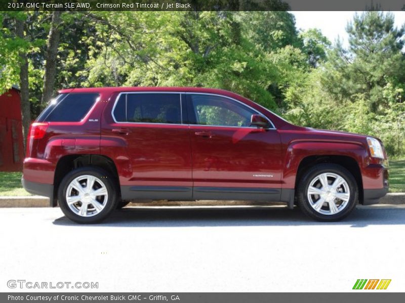 Crimson Red Tintcoat / Jet Black 2017 GMC Terrain SLE AWD