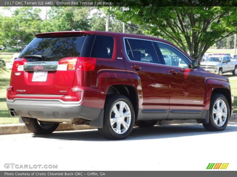 Crimson Red Tintcoat / Jet Black 2017 GMC Terrain SLE AWD