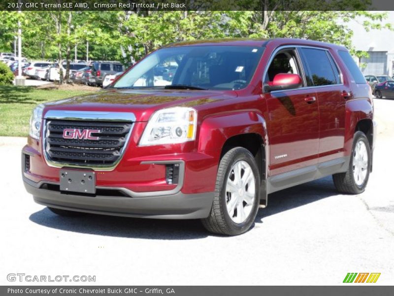 Crimson Red Tintcoat / Jet Black 2017 GMC Terrain SLE AWD