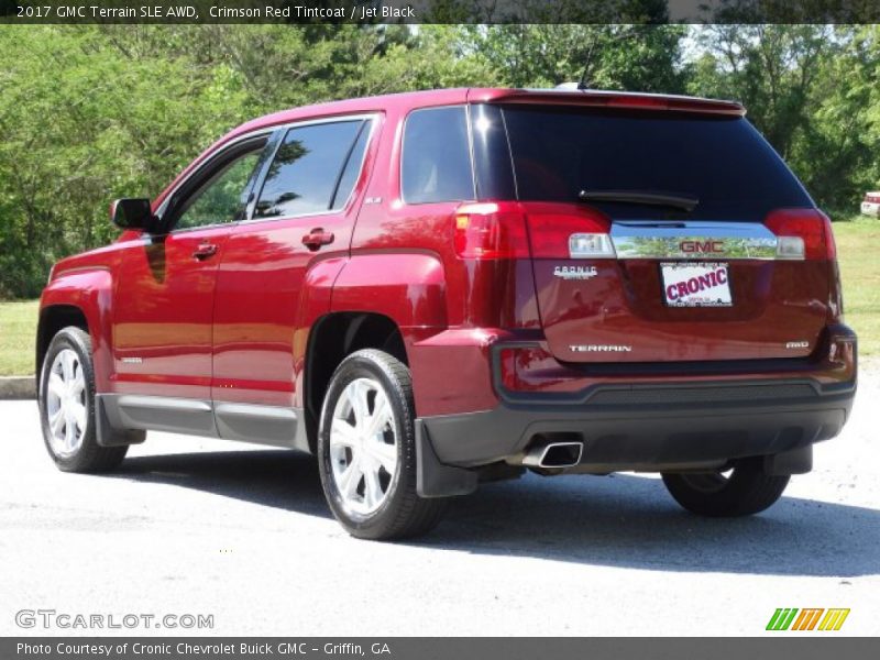 Crimson Red Tintcoat / Jet Black 2017 GMC Terrain SLE AWD