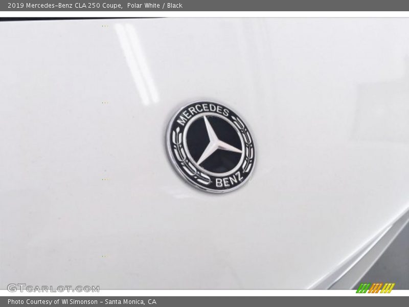 Polar White / Black 2019 Mercedes-Benz CLA 250 Coupe