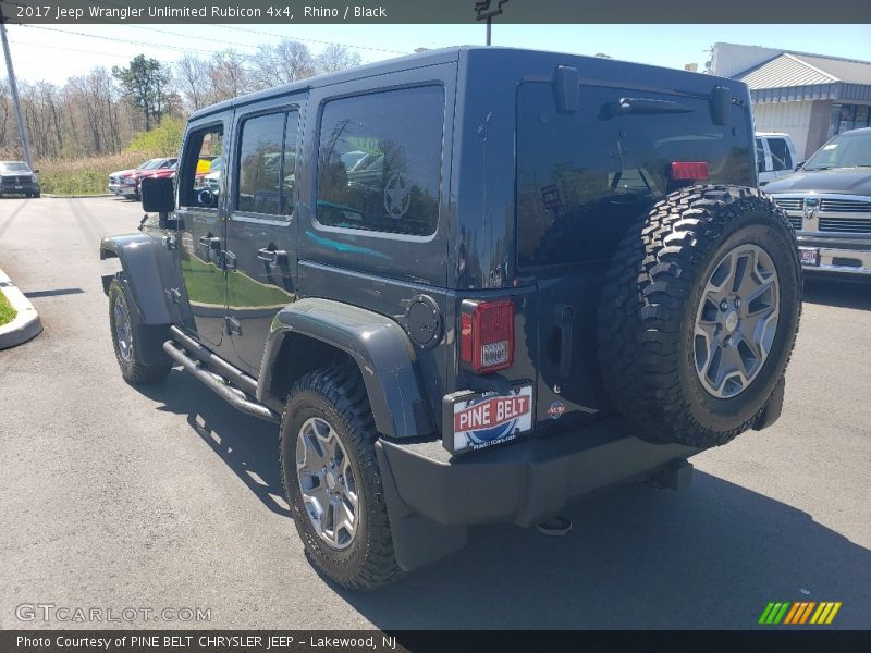 Rhino / Black 2017 Jeep Wrangler Unlimited Rubicon 4x4