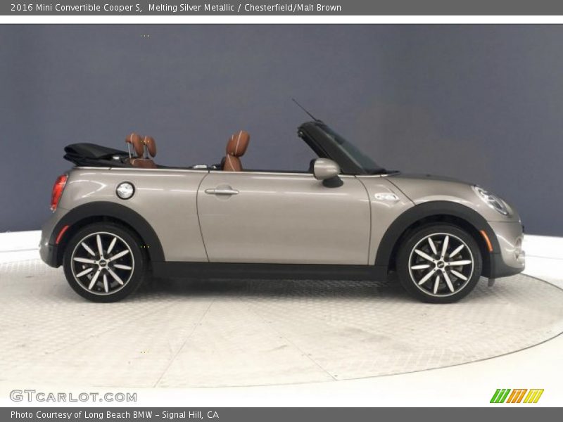 Melting Silver Metallic / Chesterfield/Malt Brown 2016 Mini Convertible Cooper S