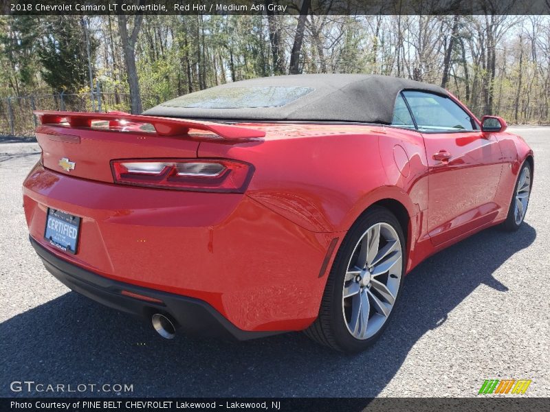 Red Hot / Medium Ash Gray 2018 Chevrolet Camaro LT Convertible