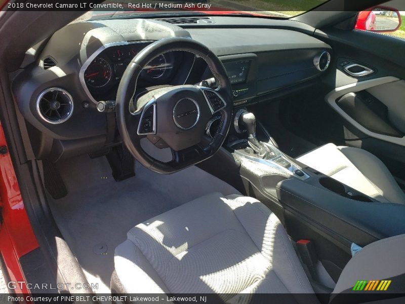 Red Hot / Medium Ash Gray 2018 Chevrolet Camaro LT Convertible