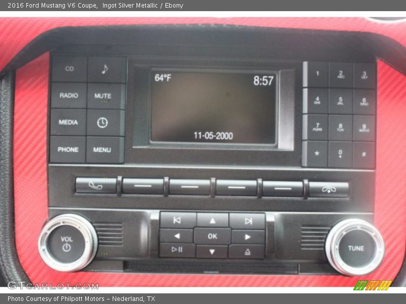 Ingot Silver Metallic / Ebony 2016 Ford Mustang V6 Coupe