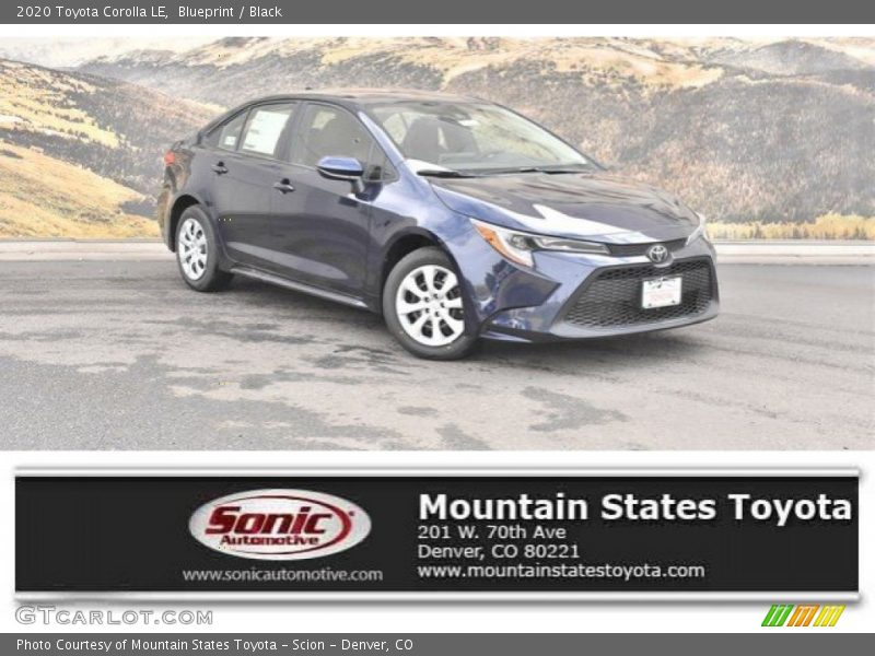 Blueprint / Black 2020 Toyota Corolla LE