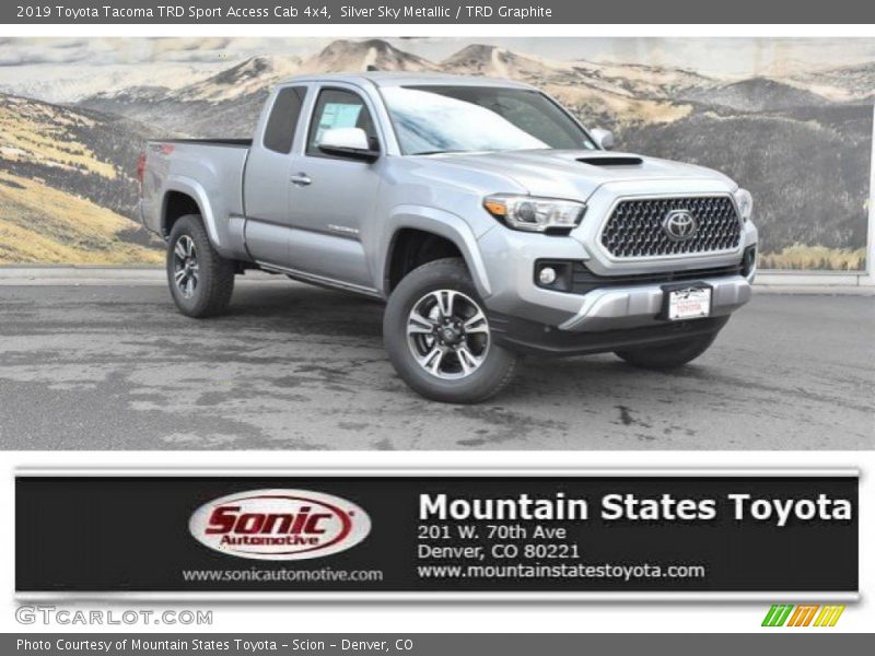 Silver Sky Metallic / TRD Graphite 2019 Toyota Tacoma TRD Sport Access Cab 4x4