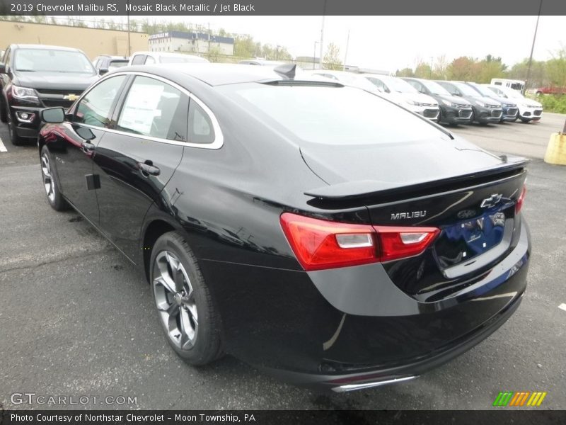 Mosaic Black Metallic / Jet Black 2019 Chevrolet Malibu RS