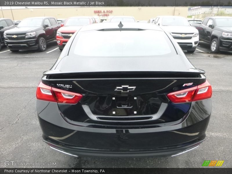 Mosaic Black Metallic / Jet Black 2019 Chevrolet Malibu RS