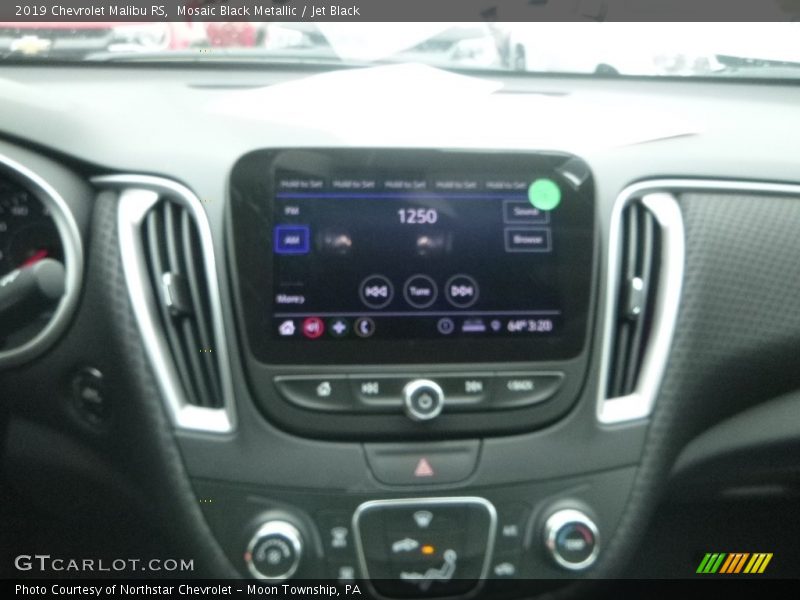 Mosaic Black Metallic / Jet Black 2019 Chevrolet Malibu RS