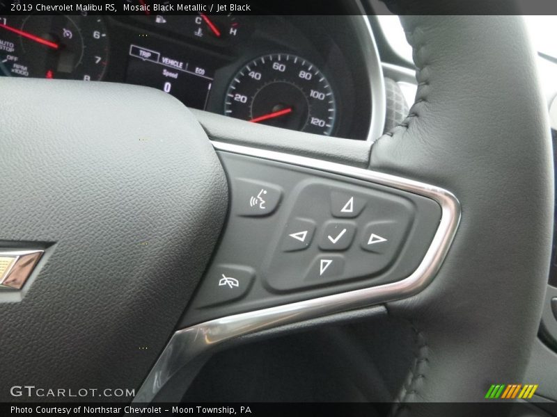 Mosaic Black Metallic / Jet Black 2019 Chevrolet Malibu RS