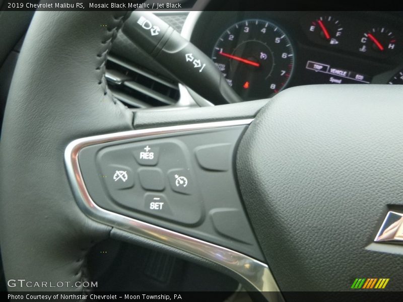 Mosaic Black Metallic / Jet Black 2019 Chevrolet Malibu RS