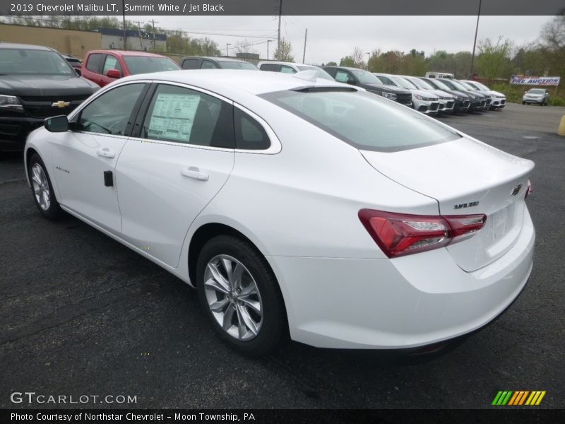 Summit White / Jet Black 2019 Chevrolet Malibu LT