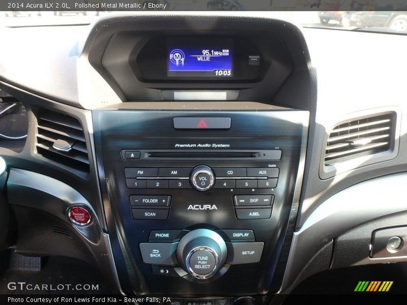 Polished Metal Metallic / Ebony 2014 Acura ILX 2.0L
