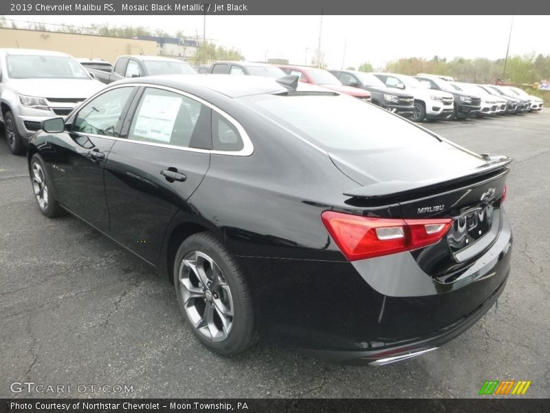 Mosaic Black Metallic / Jet Black 2019 Chevrolet Malibu RS