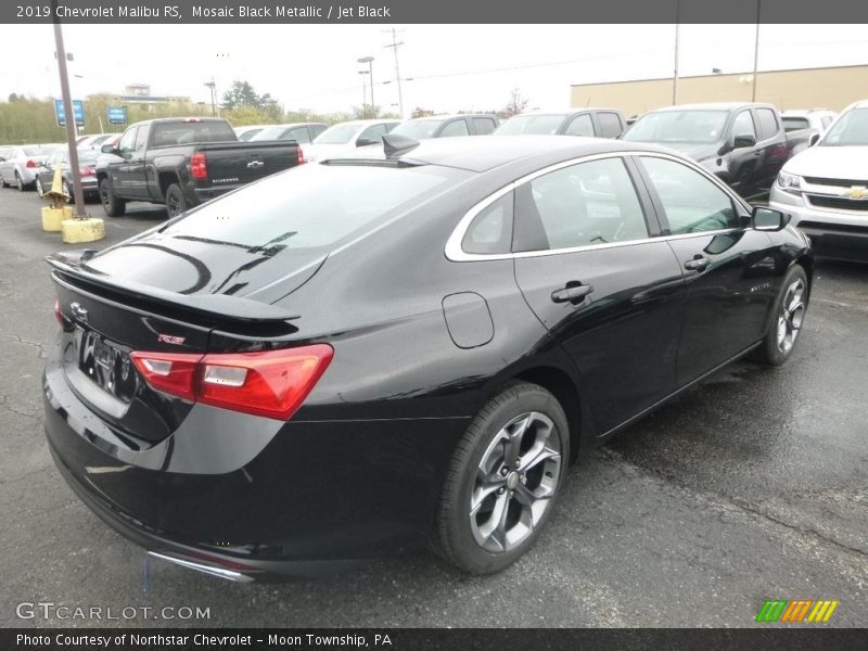 Mosaic Black Metallic / Jet Black 2019 Chevrolet Malibu RS