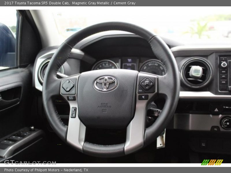 Magnetic Gray Metallic / Cement Gray 2017 Toyota Tacoma SR5 Double Cab