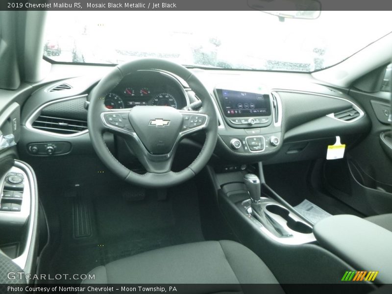 Mosaic Black Metallic / Jet Black 2019 Chevrolet Malibu RS