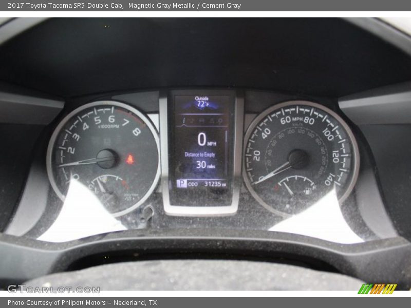Magnetic Gray Metallic / Cement Gray 2017 Toyota Tacoma SR5 Double Cab