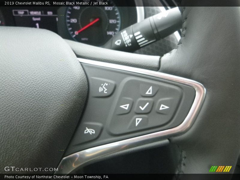 Mosaic Black Metallic / Jet Black 2019 Chevrolet Malibu RS