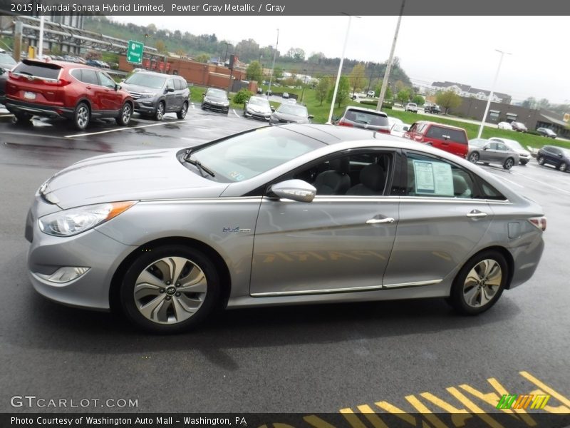 Pewter Gray Metallic / Gray 2015 Hyundai Sonata Hybrid Limited