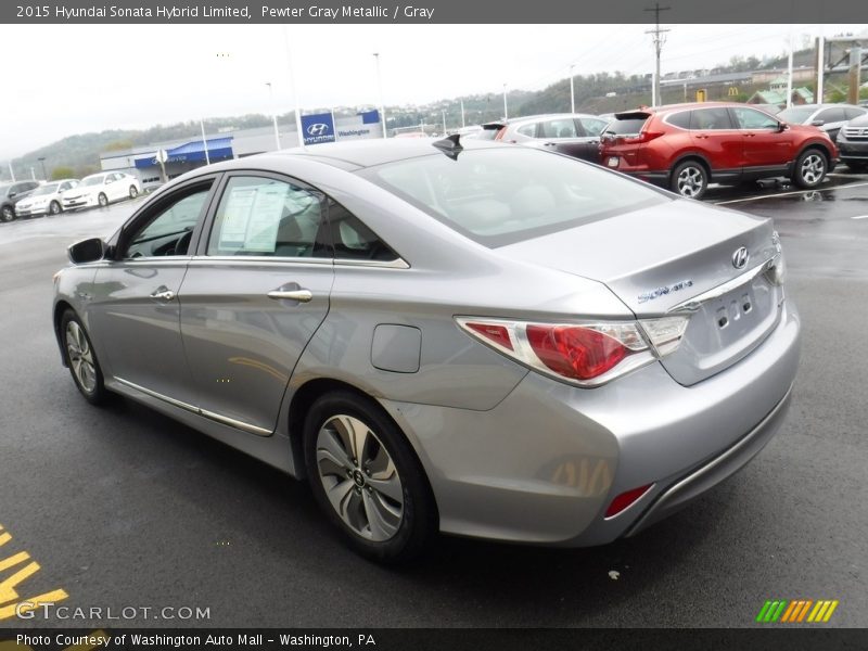 Pewter Gray Metallic / Gray 2015 Hyundai Sonata Hybrid Limited