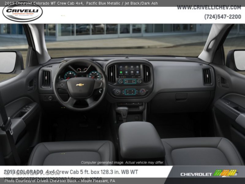 Pacific Blue Metallic / Jet Black/Dark Ash 2019 Chevrolet Colorado WT Crew Cab 4x4