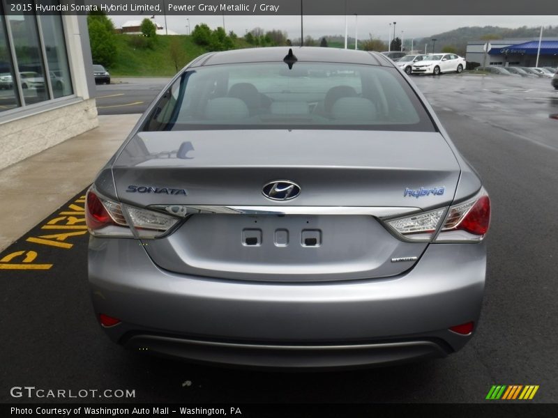 Pewter Gray Metallic / Gray 2015 Hyundai Sonata Hybrid Limited